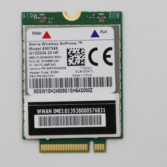 EM7345 LTE4G模块 00JT511 T450 X250 X240 T440 L440 X240S W540