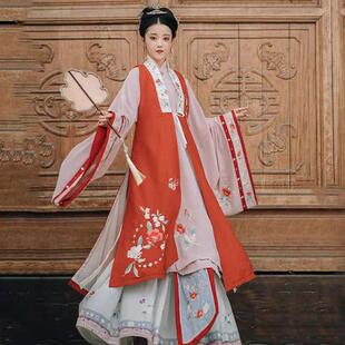 出租汉服女中国风明制超仙汉婚伴娘服簪花晚会走秀演出古风毕业照