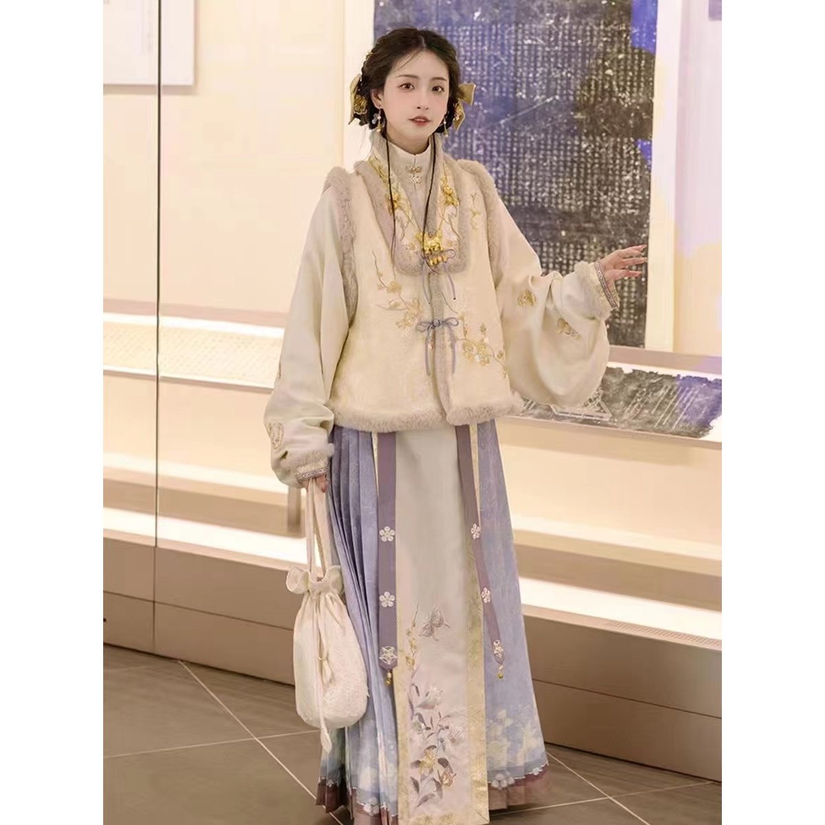 出租秋冬款汉服女整套加厚明制马面裙仙气古装日常全套拜年服租赁,女装/女士精品,汉服套装,淘宝优惠券,粉丝福利购,淘宝优惠卷