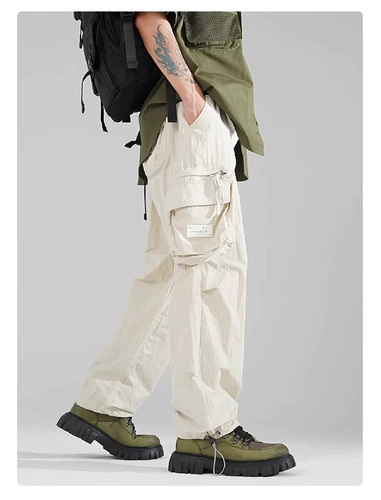 Брендовые штаны, дорожный быстросохнущий летний парашютист, оверсайз