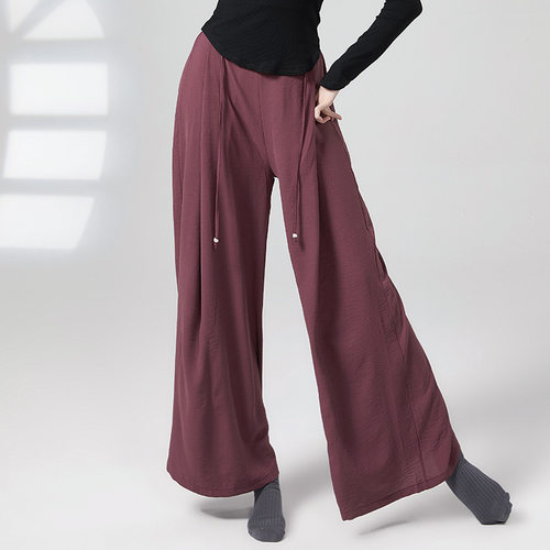 古典舞练功服女宽松阔腿裤飘逸中国舞蹈服装现代舞形体训练裤子