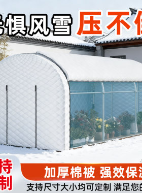 冬季室外保温圆顶温室大棚