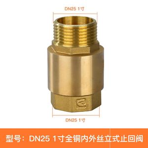 20ppr4分6分止回阀全铜pe水表立卧式马桶pvc水管道单向阀逆止热