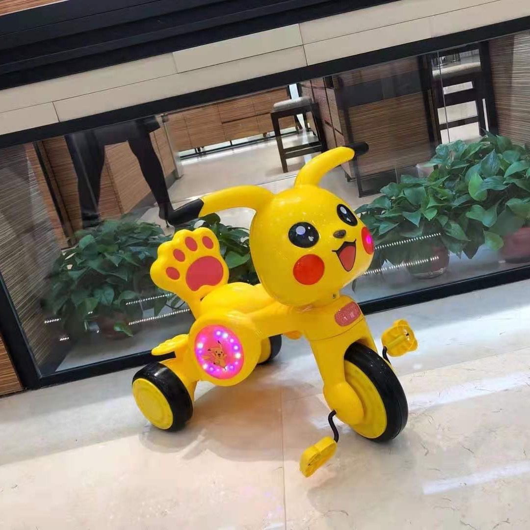 皮卡丘三轮脚踏车1-3岁
