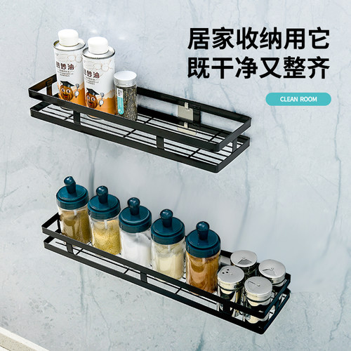 免打孔厨房置物架不锈钢