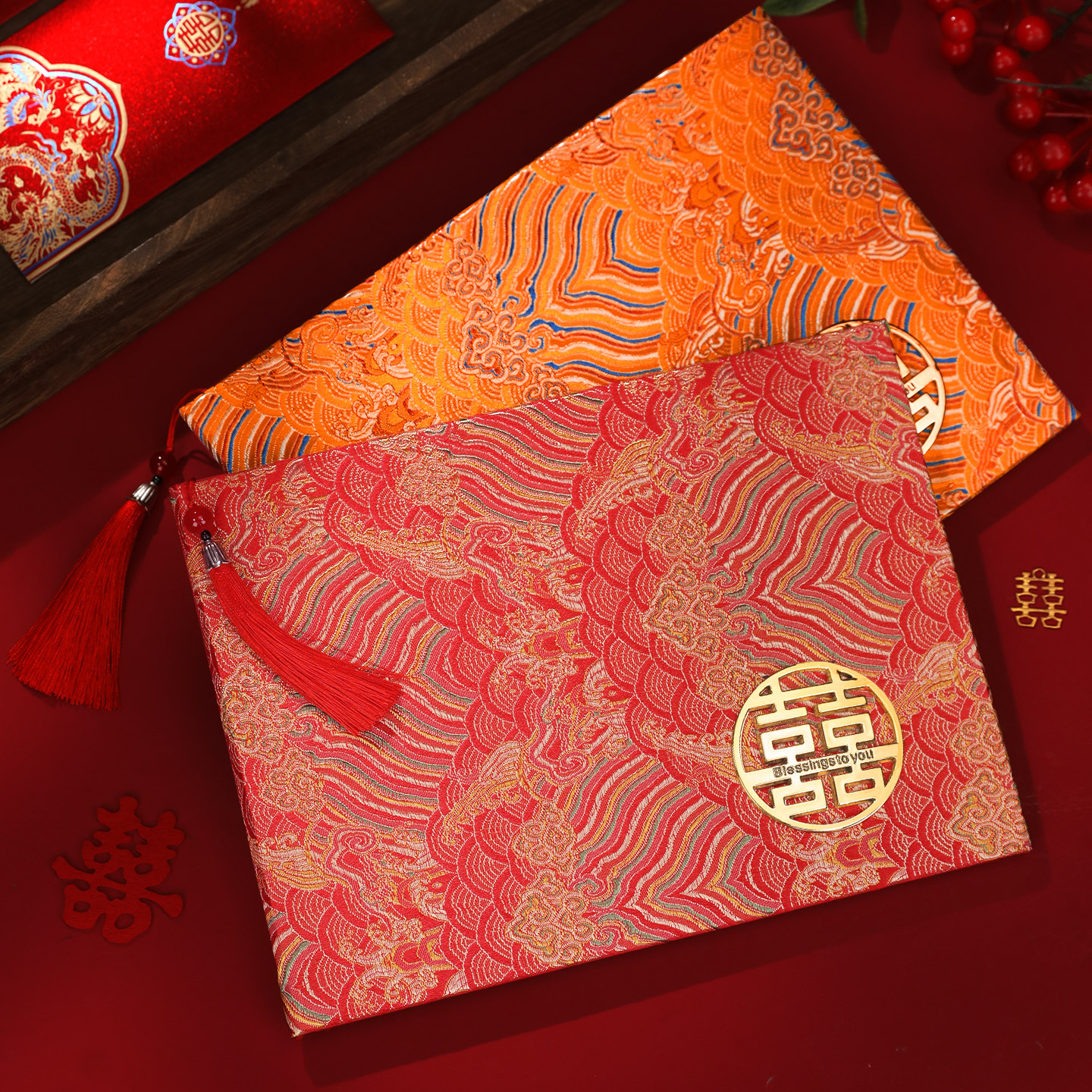 礼金簿签到本结婚高档嘉宾礼金本