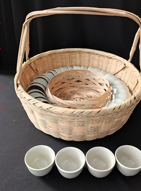 茶蓝里面放茶杯茶蓝老陶瓷茶杯