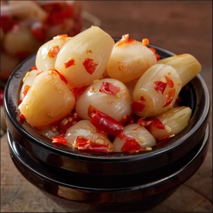 湖南特产冷水江新化酸辣藠头新鲜剁椒茭头腌制筷莫停荞头泡菜500g