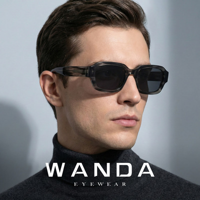 时尚板材太阳镜防紫外线方形墨镜