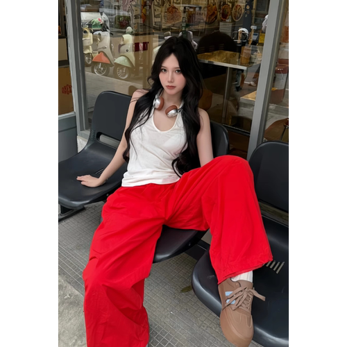 原SUN11 STUDIO西海岸落日低腰松垮工装裤春季休闲宽松收口阔腿裤