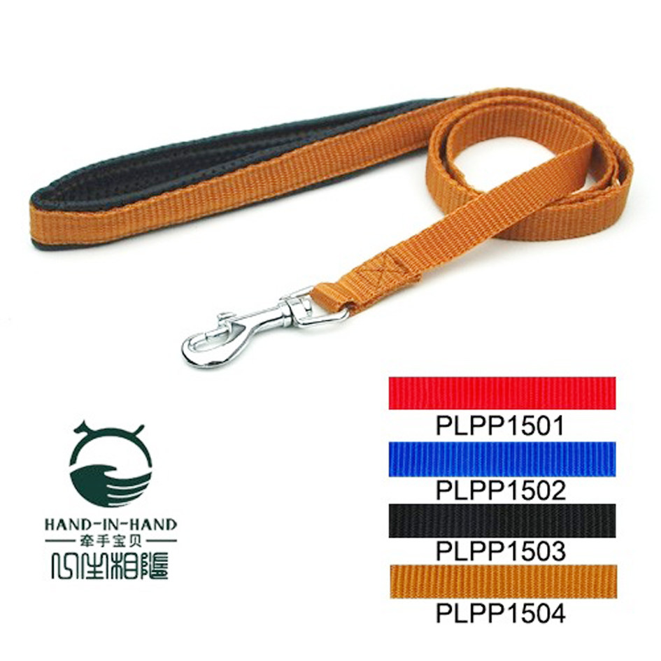 狗狗单拉带狗绳家用牵引带中大型犬泡棉护手拉带120cm宠物牵引绳