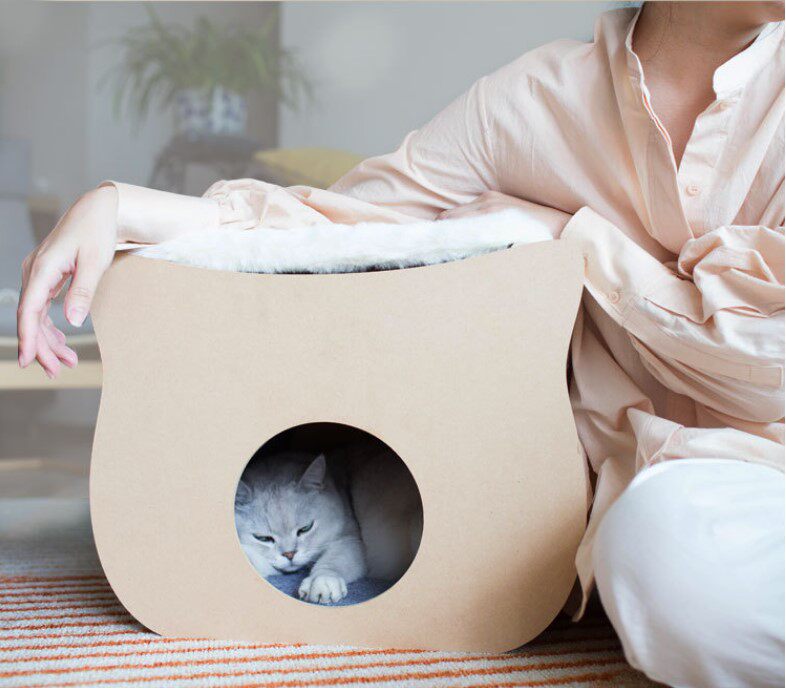 十八纸小猫窝四季通用猫架猫舍牛皮纸抓板宠物用具猫狗可用一体窝