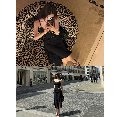 NINASTUDIO 【midiskirt】GZ* 复古低腰迷笛裙 不规则半身裙