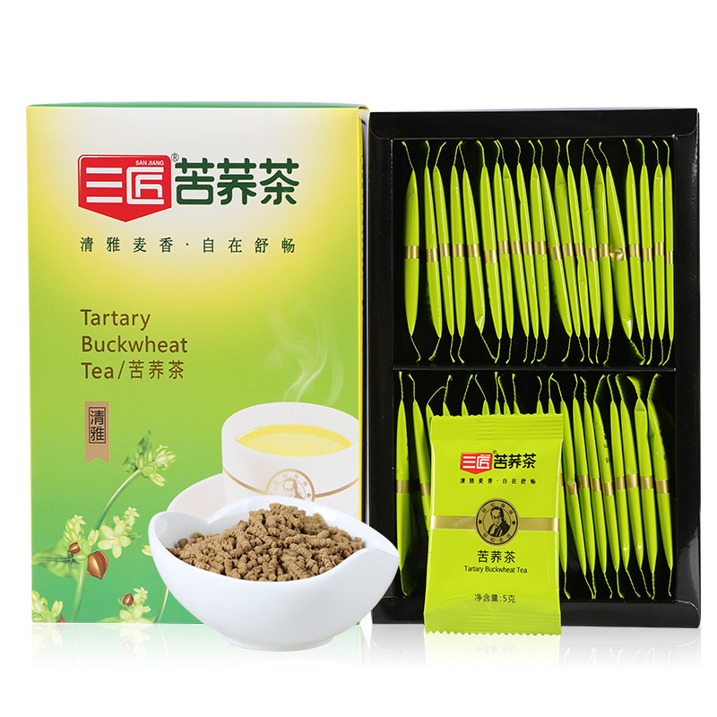 三匠苦荞茶黄苦荞茶200g克盒装 5克*40小袋 四川凉山产苦荞麦茶