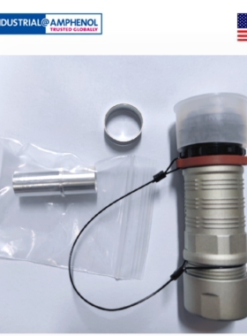 深圳安费诺连接器 黑色B键位插头HVBI703R8AFCBBKFG50L0000