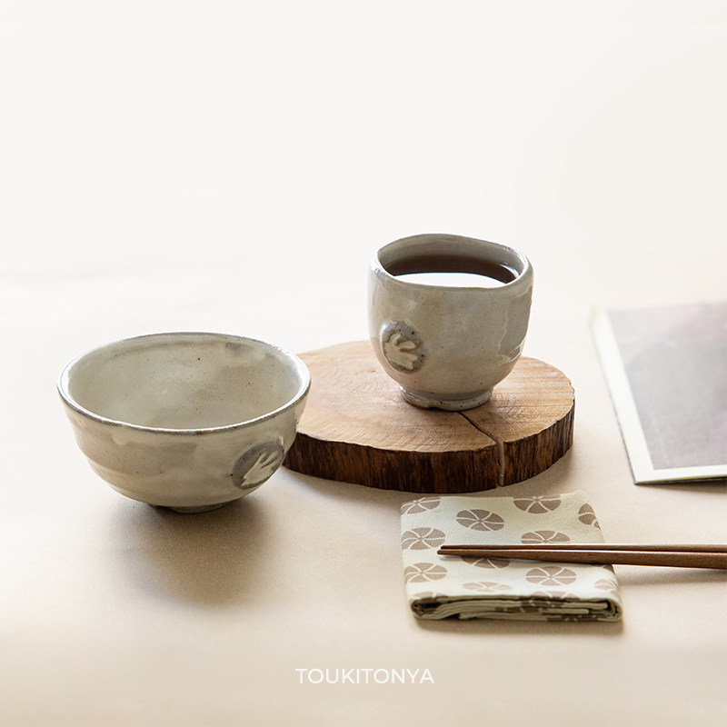 现货日本进口濑户烧陶瓷手绘复古釉下彩粉引兔米饭碗汤碗汤吞杯子,餐饮具,碗,淘宝优惠券,粉丝福利购,淘宝优惠卷