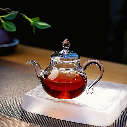 玻璃泡茶壶家用耐高温女士专用绿茶花茶壶一人用小茶壶功夫茶壶