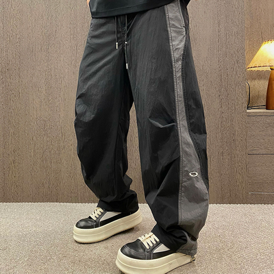 户外山系潮牌刺绣直筒休闲冲锋裤