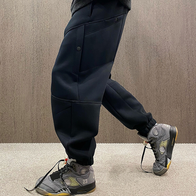 加厚宽松束脚运动卫裤工装休闲裤