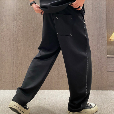 美式垂坠感运动休闲裤刺绣卫裤潮