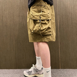 MXD UGLY美式工装休闲大口袋机能风速干短裤男夏季长腰带五分裤潮