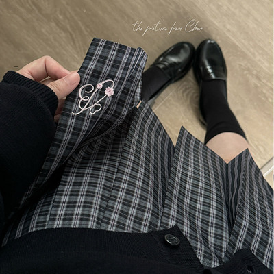 【弦樱】绊JK原创学院风小格JK制服格裙半身裙短裙中长裙