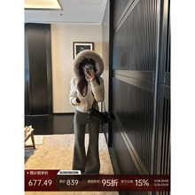 SUNONEONE12.08 20:00日暮灯塔 100狐狸毛连帽90白鸭绒短款羽绒服