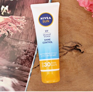 荷兰 有X货 nivea妮维雅哑光无油光 SPF/UVA UVB 30 防晒霜 50ml