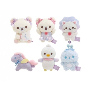 日系San-X轻松熊梦幻棉花糖世界熊哥熊妹毛绒玩具手玉沙包挂件萌