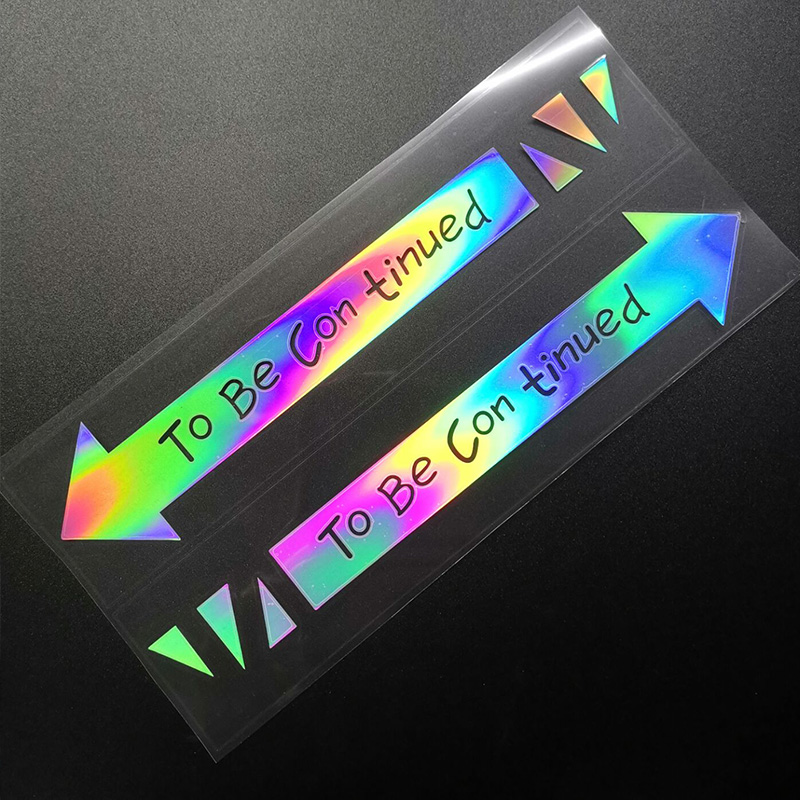 个性创意英文车贴To Be Continued箭头贴纸电动车装饰贴摩托车贴