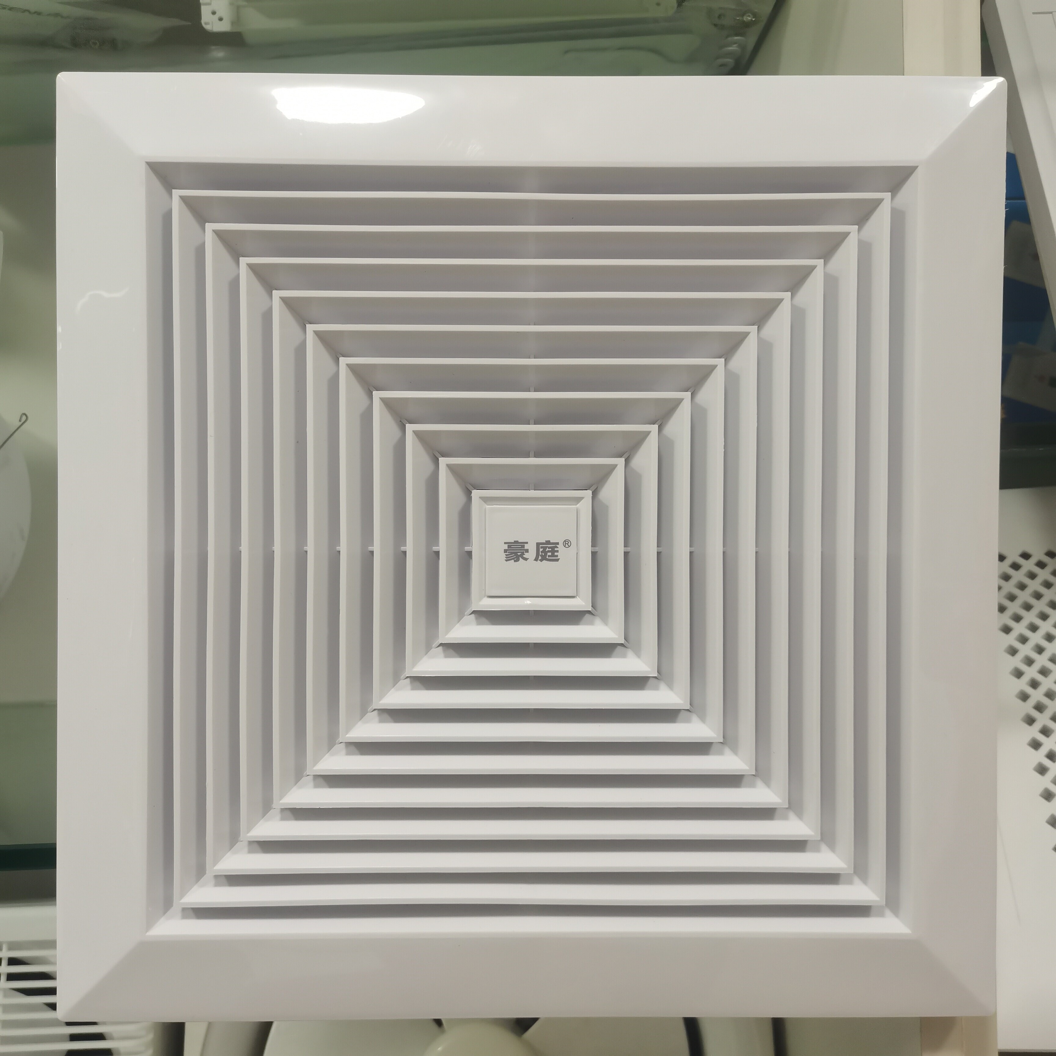 豪庭天花板吸顶管道式排风扇6寸膏板吊顶厨房卫生间静音换气扇石