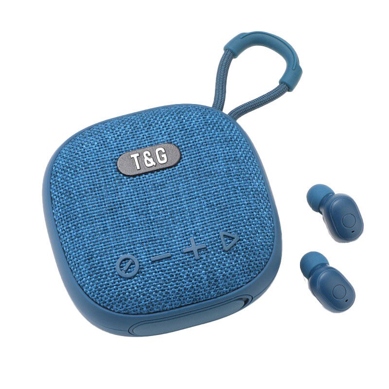 蓝牙音箱迷你小音响二合一便携手线耳塞音响提式户外随身大音量无