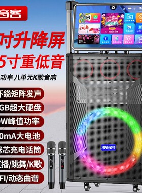 双15寸带彩灯户外k歌音响广场舞
