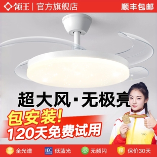 风扇灯家用餐厅吸顶灯吊灯风扇现代电扇客厅隐形吊扇 领王2025新款