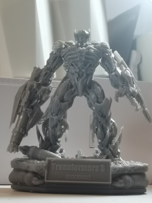 变形金刚3DMK震荡波白膜 shockwave 非threezero 3A DLX