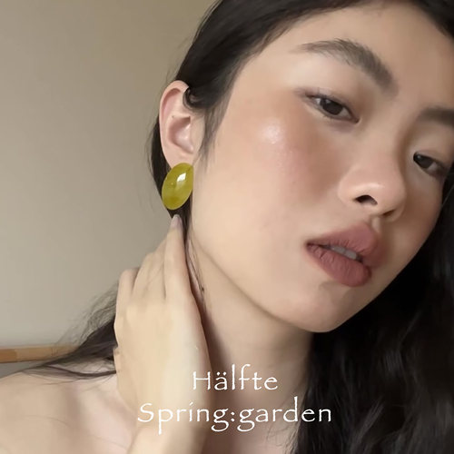 春夏清新青提耳钉耳夹