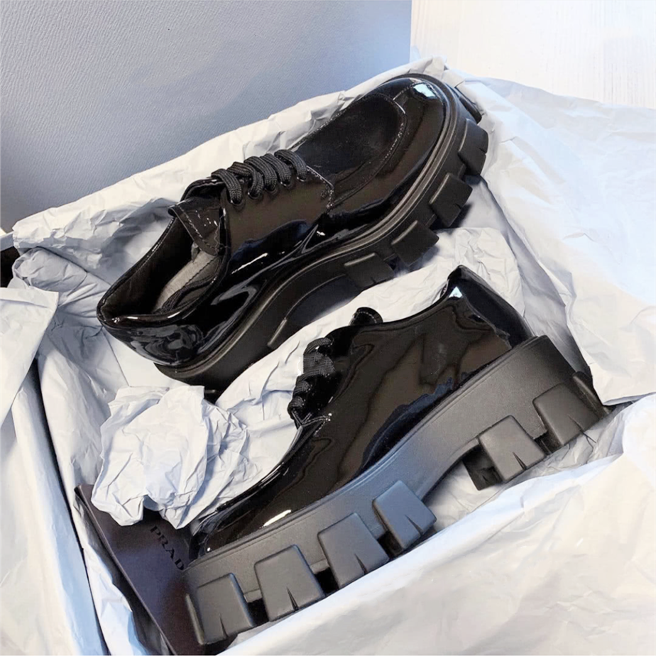 真皮松糕厚底增高网红同款小皮鞋