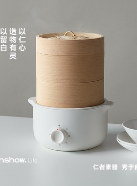 仁秀电蒸锅家用小型蒸汽锅多层20
