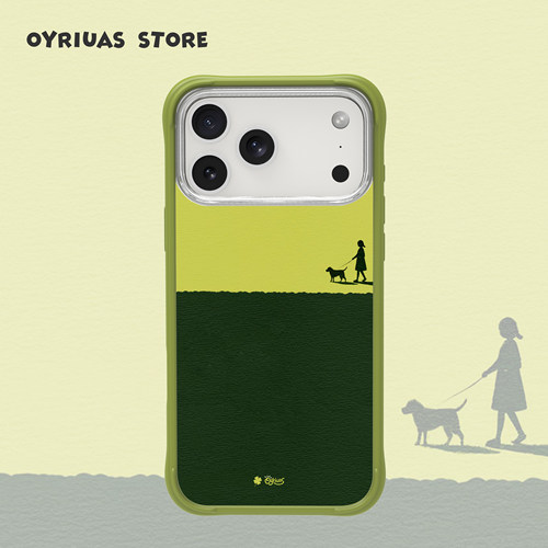 Oyriuas iPhone17/16/15pm  原野浅行  磨砂磁吸可拆卸硅胶边框手机壳 触控按键全包手机保护套抗指纹