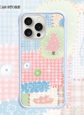 Oyriuas Cynthia 星星树磨砂拼布创意磨砂磁吸适用16promax液态硅胶边框手机壳升级不掉图抗指纹不刮花