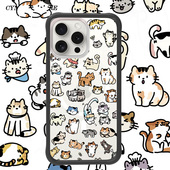 磁吸抗刮花高清硅胶可拆卸边框手机壳二合一 猫咪乐园系列新款 防摔可爱 Cynthia适用iPhone16pro Oyriuas