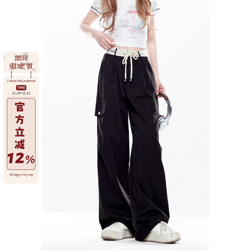 夏日美式工装裤小个子穿搭女春秋