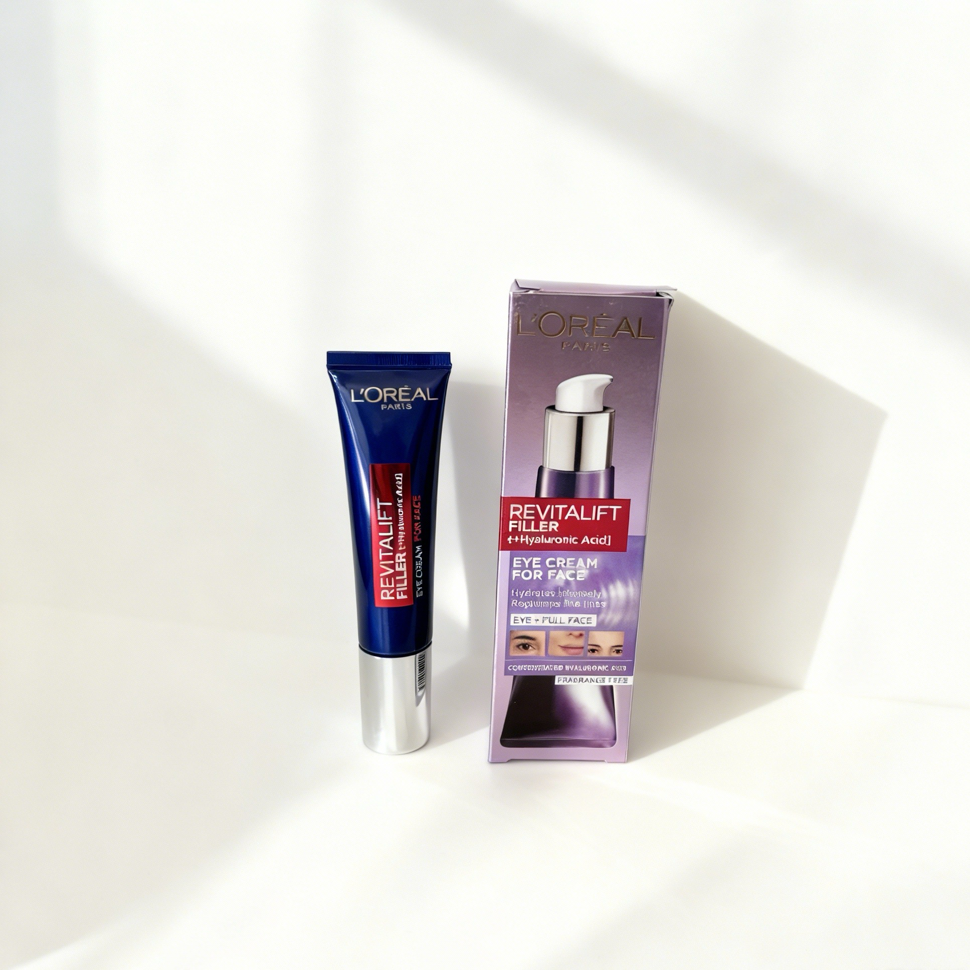 德版L'OREAL 欧莱雅二代欧版按压头保湿滋润紫熨斗眼霜30ml