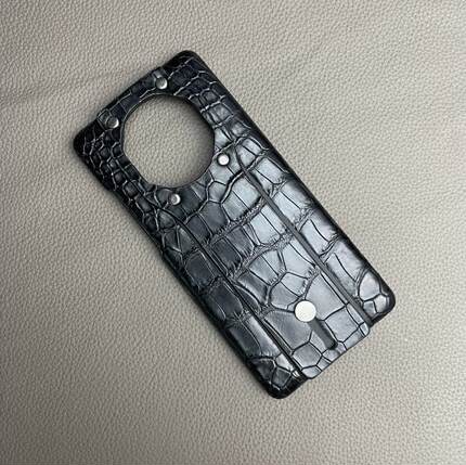 原装正品适用于华为Mate40RS保时捷真鳄鱼皮手机壳50rs典藏版支架保护套手工定制全包防摔新款手腕腕带