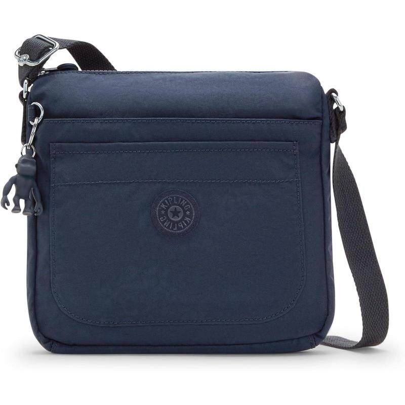 代购Kipling女士单肩包多口袋设计防泼水轻量化便携收纳深蓝色