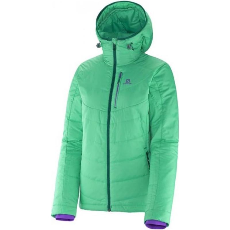 代购SALOMON萨洛蒙女士保暖外套防风拒水保暖羽绒服连帽长袖