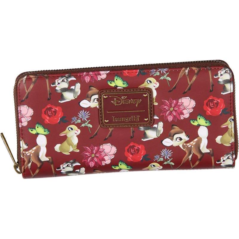 代购Loungefly女士迪士尼钱包多卡位收纳证件窗口硬币袋全拉链闭