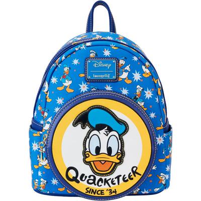 代购Loungefly男女迪士尼双肩包前袋拉链侧边口袋可调节肩带