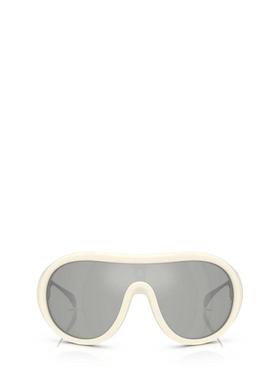 代购Moncler盟可睐女士太阳镜防紫外线抗眩光遮光轻便白色无框