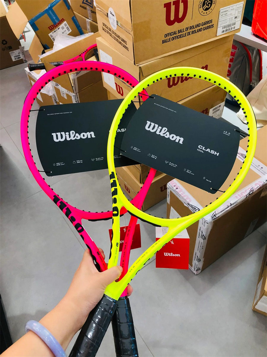 Wilson霓虹粉巴黎限定网球拍